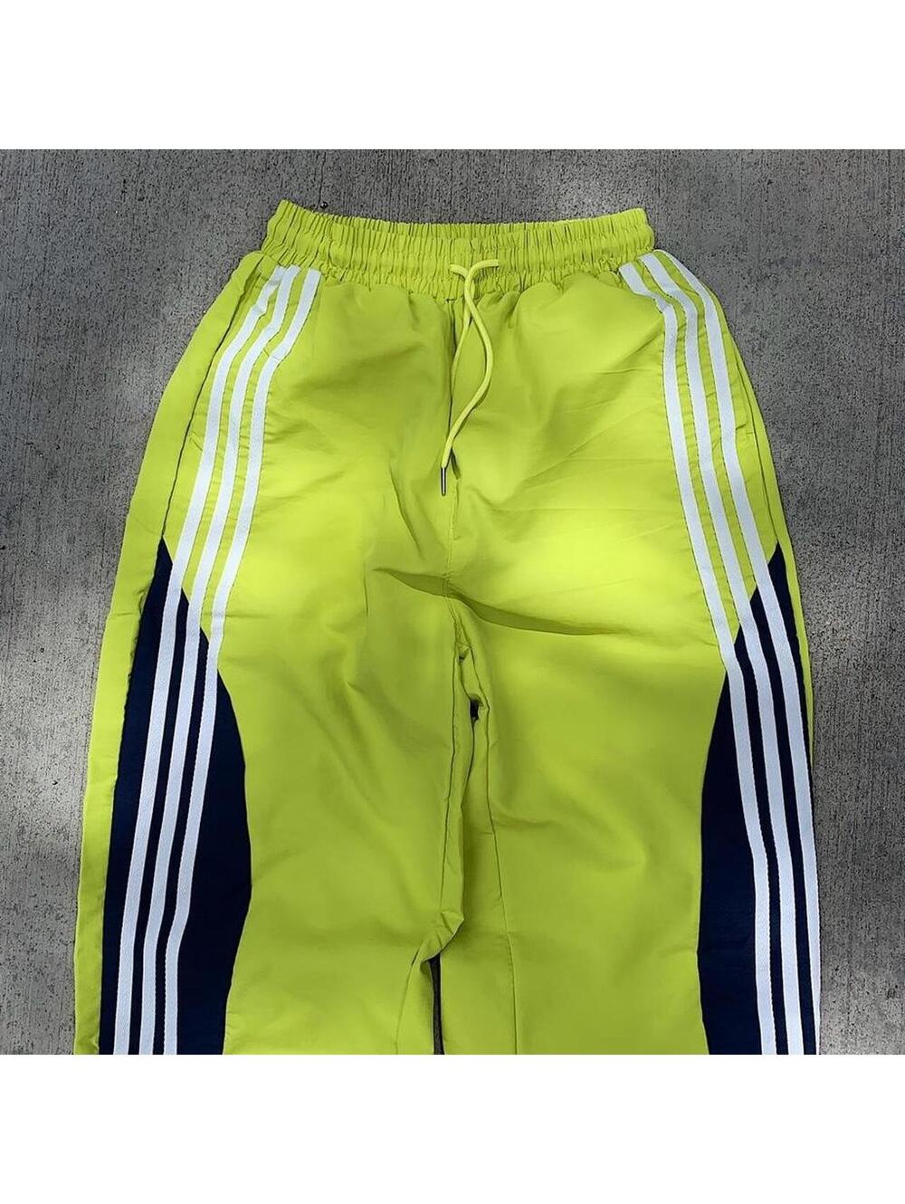Cyber Y2k 2000s style loose lightweight striped white and green windbreaker - Picture 8 of 8